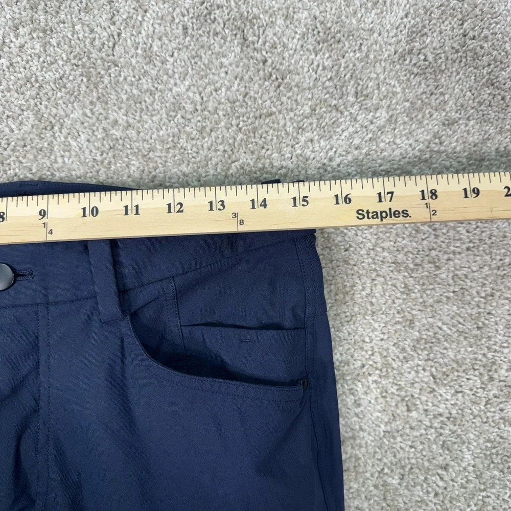 Lululemon ABC Slim Fit Pants Mens 30x29 Navy Blue Warpstreme Performance Chino